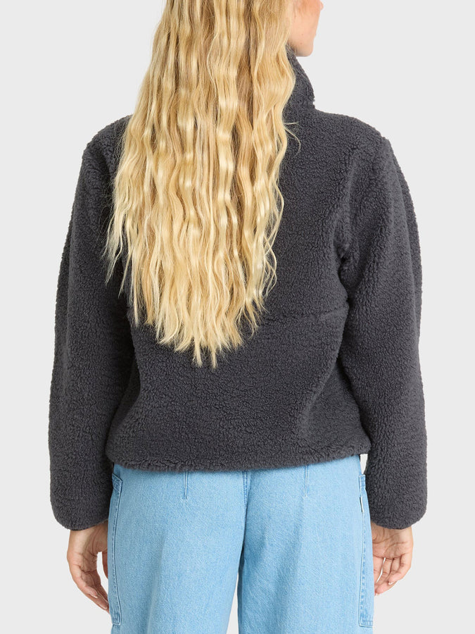 Billabong Horizon Sherpa Mock Neck Sweatshirt Fall 2026 | BLACK SANDS (BSD1)