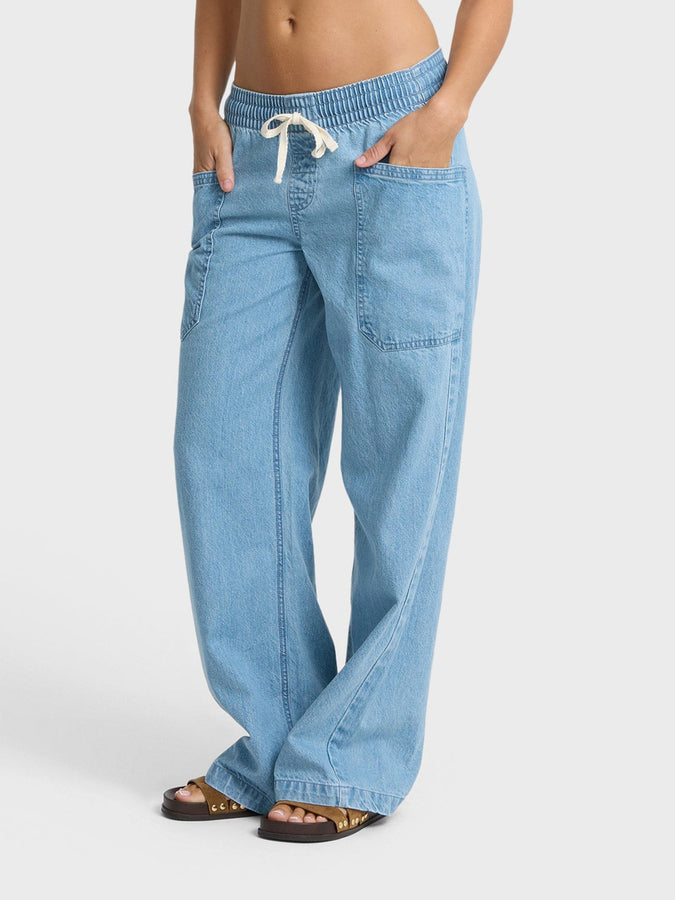 Billabong Zonte Elastic Waist Saltwashed Pants Fall 2026 | SEA BLUE (SEA)