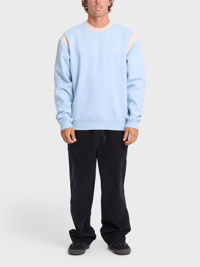 Billabong Highway Garage Crewneck Sweatshirt Fall 2026 | BLUE SMOKE (BSM)