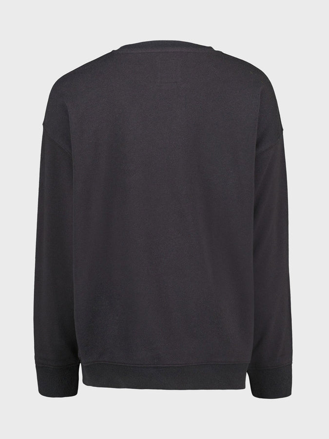 Billabong Making Waves Black Crewneck Sweatshirt Fall 2026 | BLACK SANDS (020)
