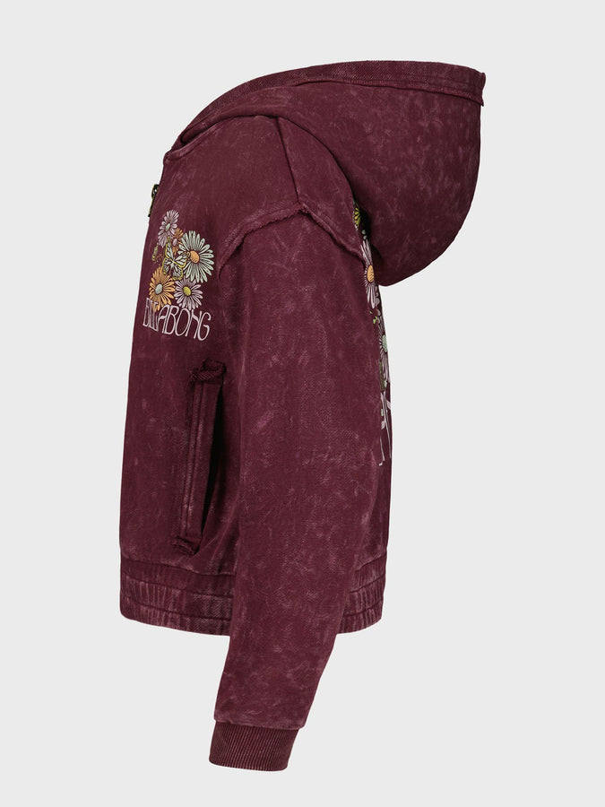 Billabong Wildflower Zip Hoodie Fall 2026 | CRUSHED VIOLETS (517)