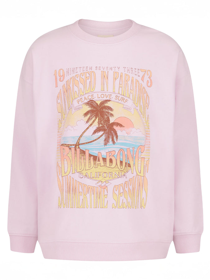 Billabong Making Waves Crewneck Sweatshirt Spring 2026 | LILAC SNOW (522)