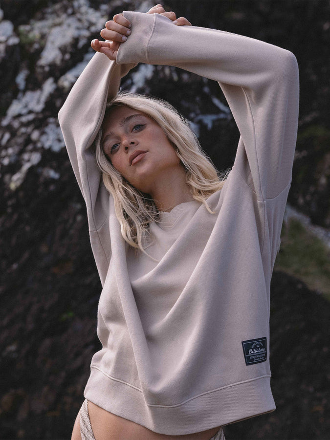 Billabong That Life V Neck Crewneck Sweatshirt Fall 2026 | COBBLESTONE (CBST)