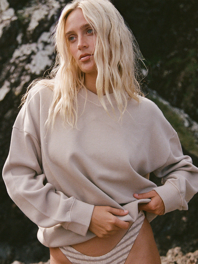 Billabong That Life V Neck Crewneck Sweatshirt Fall 2026 | COBBLESTONE (CBST)