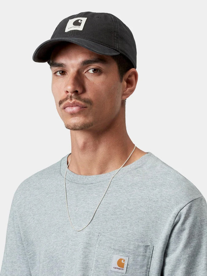 Carhartt WIP Canvas Cap | BLACK STONE WASHED (8906)