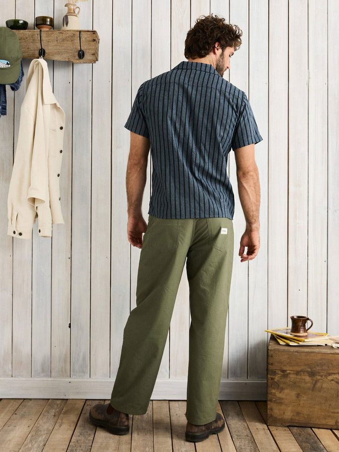 Rhythm Crux Short Sleeve Buttondown Shirt Summer 2026 | INDIGO STRIPE