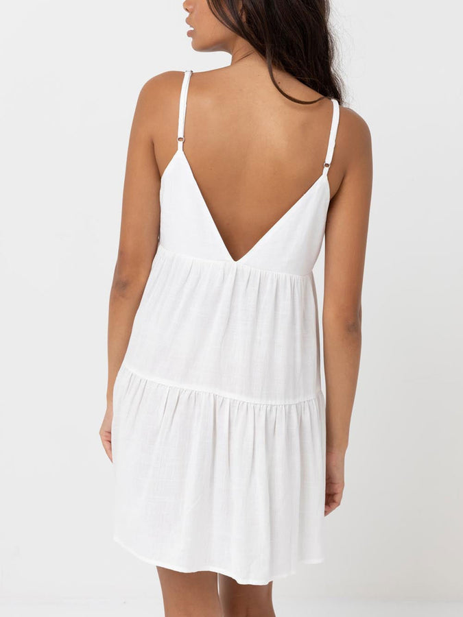 Rhythm Classic Tiered Mini Dress Spring 2026 | WHITE