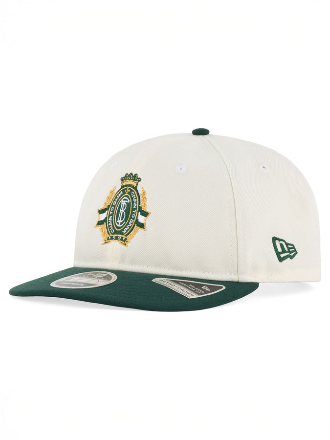 Chain To Bank Corona Laurea New Era RC 9Fifty Hat | CREAM/GREEN