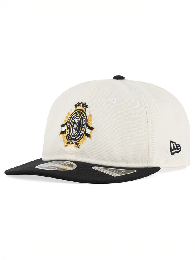 Chain To Bank Corona Laurea New Era RC 9Fifty Hat | CREAM/BLACK