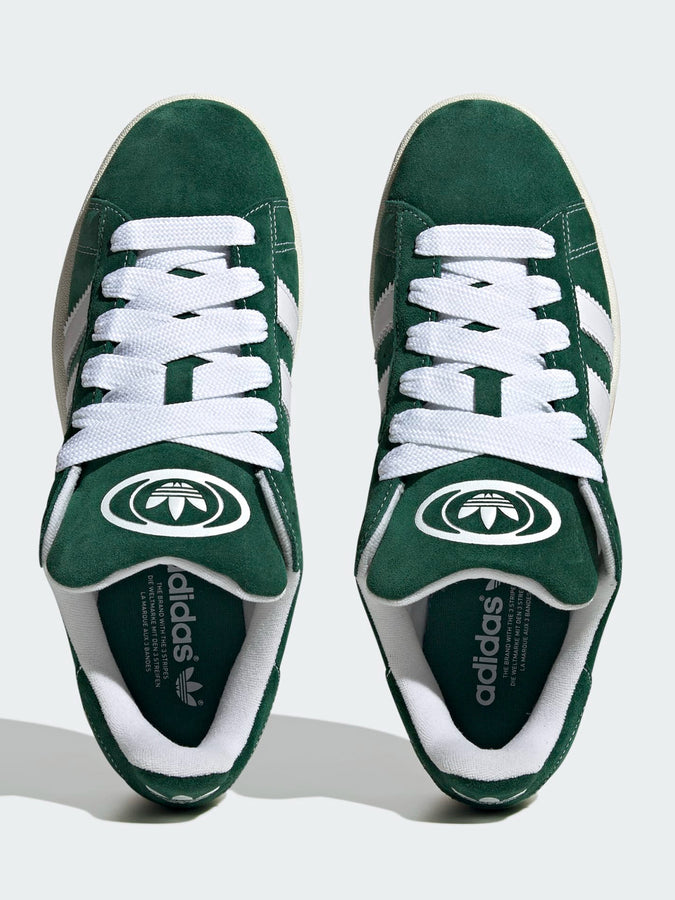 Adidas Campus 00s Dark Green/White/Off White Shoes | DARK GREEN/WHITE/OFF WHITE