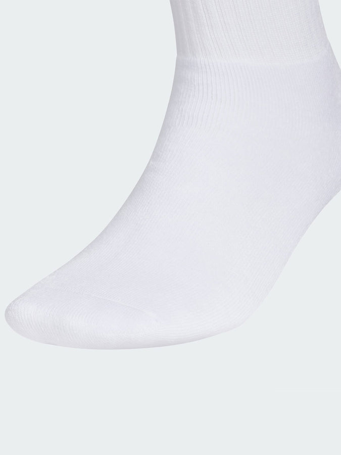 Adidas Originals Trefoil 2.0 Quarter White/Black 6 Pack Socks | WHITE/BLACK