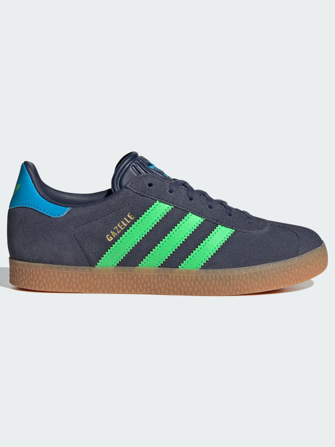 Adidas Gazelle Shadow Navy/Green/Aquamarine Shoes Spring 2026 | SHADOW NAVY/SCREAMING GRN/AQMR