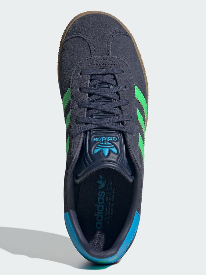 Adidas Gazelle Shadow Navy/Green/Aquamarine Shoes Spring 2026 | SHADOW NAVY/SCREAMING GRN/AQMR