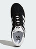 Adidas Gazelle Black/White/Gold Metallic Shoes