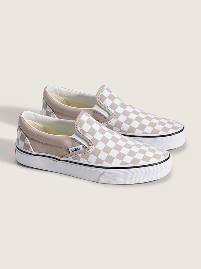 Classic Slip-On Color Checkerboard Mushroom Shoes Spring 2026 | MUSHROOM (H2B)