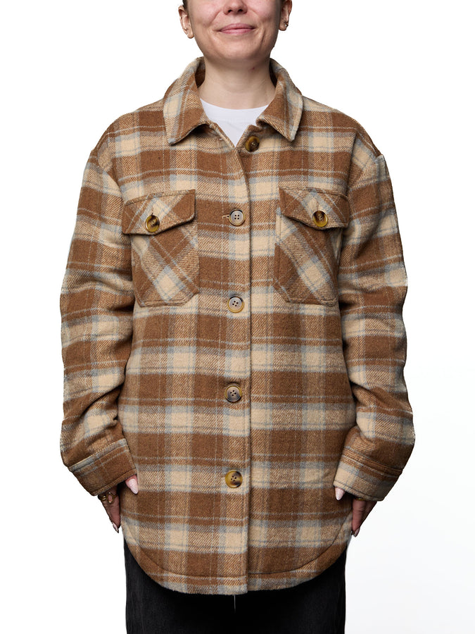 Nana The Brand Annabelle Jacket Fall 2026 | BROWN/LIGHT BLUE