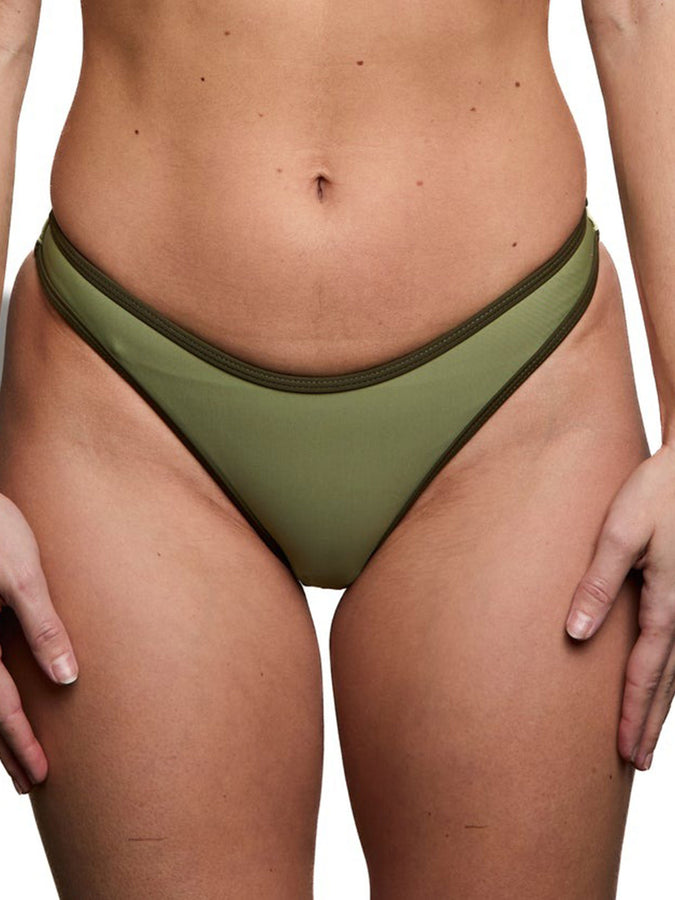 Nana The Brand Regina Binding Bikini Bottom Spring 2026 | KHAKI GREEN