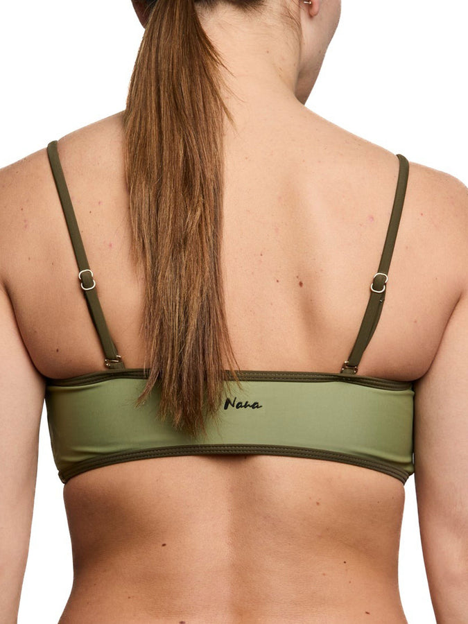 Nana The Brand Regina Binding Bikini Top Spring 2026 | KHAKI GREEN
