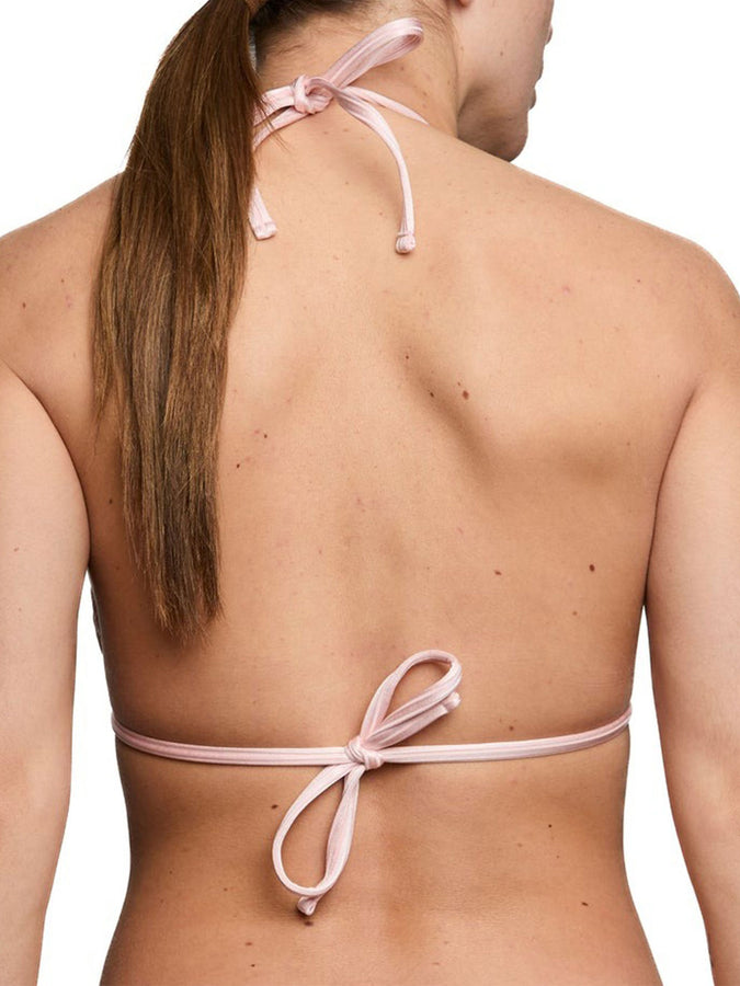 Nana The Brand Paloma Shiny Rib Bikini Top Spring 2026 | PASTEL PINK