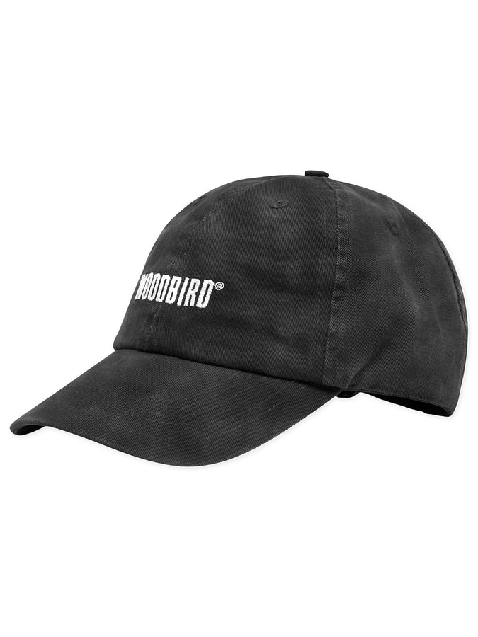 Woodbird Core Twill Strapback Hat | WASHED BLACK