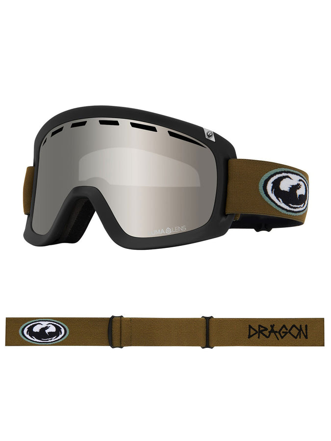 Dragon D1 OTG 2 Old Skool/LL Ion Silver + Spare Lens Goggle | OLD SKOOL/LL SILVER ION