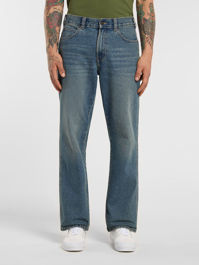 Dickies 954 Relax Straight Work Khaki Blue Jeans Spring 2026 | KHAKI TINTED BLUE (L23)