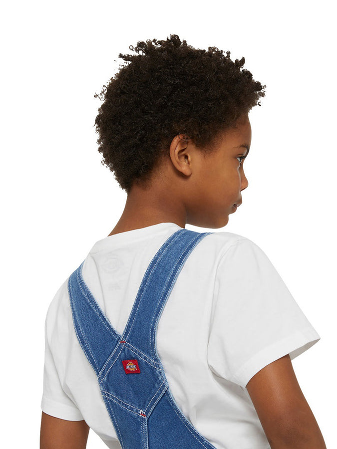 Dickies Denim Bib Overalls (Youth 7-14) Spring 2026 | STONEWASHED INDIGO BLUE (SNB)