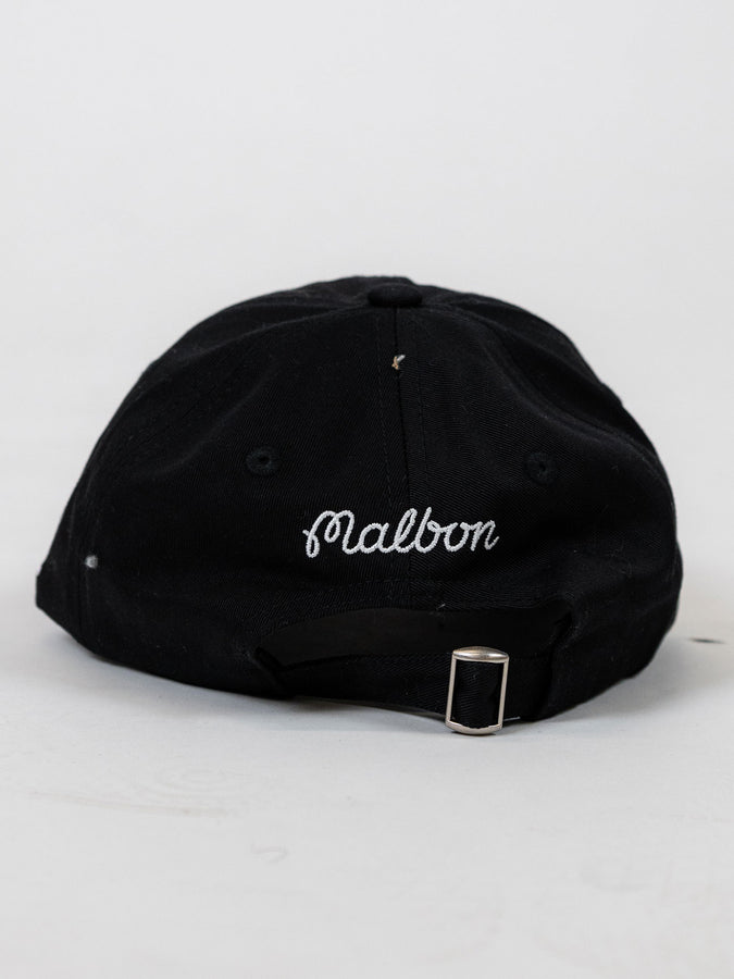 Malbon Evergreen Washed Cotton Twill Hat | BLACK
