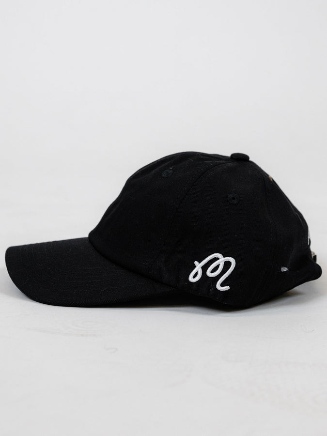 Malbon Evergreen Washed Cotton Twill Hat | BLACK