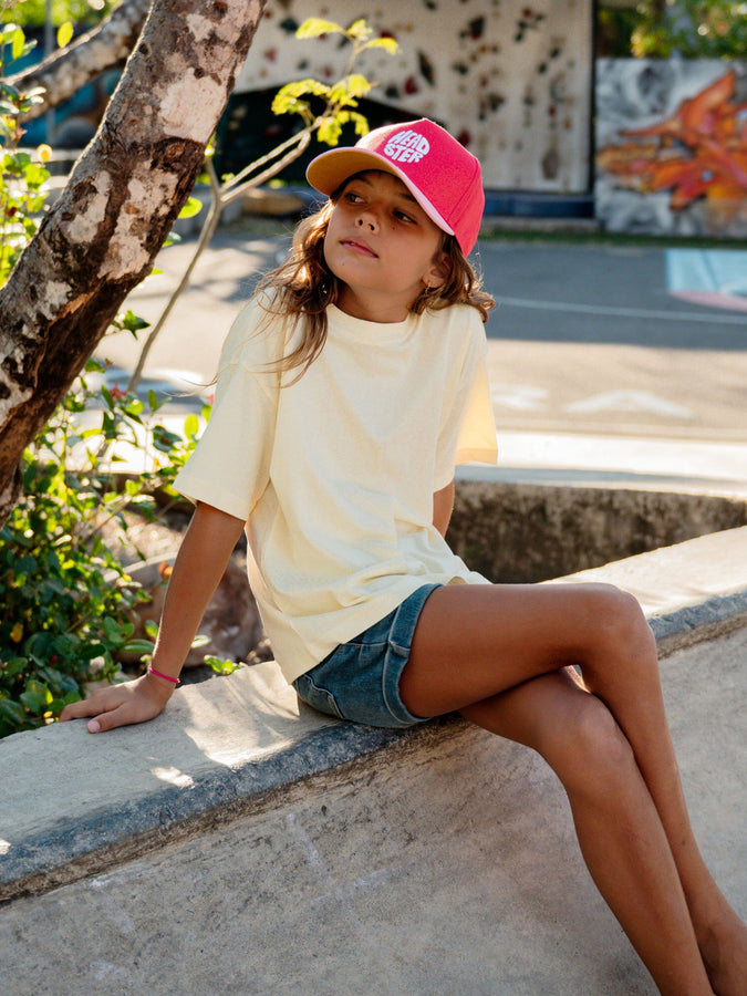 Headster Home Run Curved Brim Snapback Coral Love Hat | CORAL LOVE