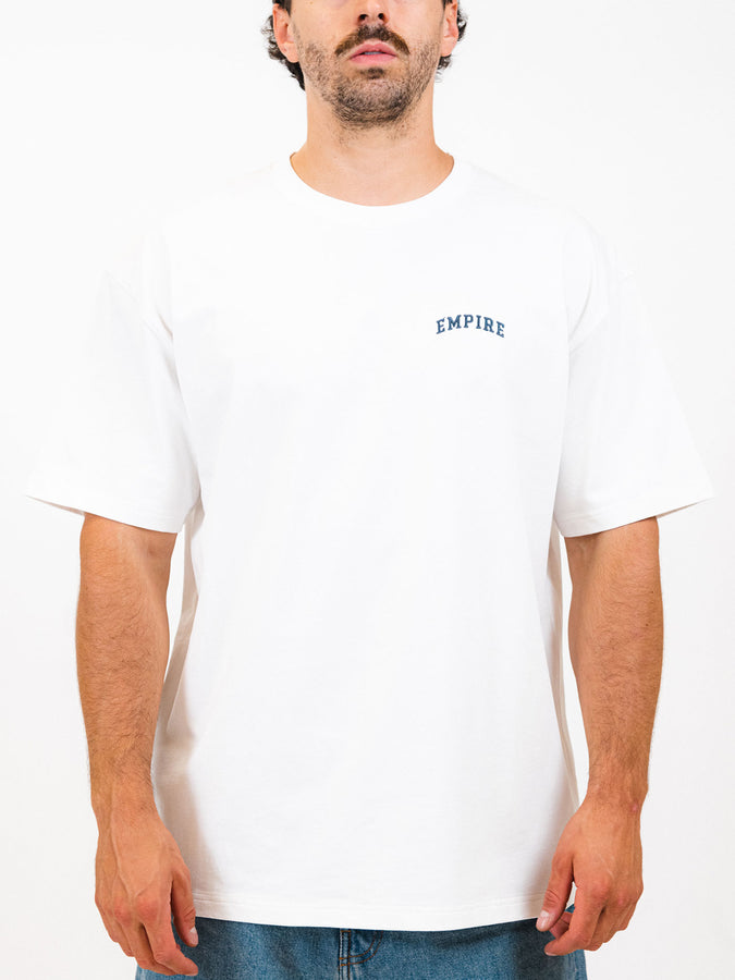 Empire Collegiate Embroidered T-Shirt Fall 2025 | WHITE