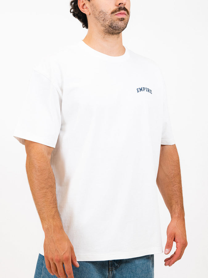 Empire Collegiate Embroidered T-Shirt Fall 2025 | WHITE