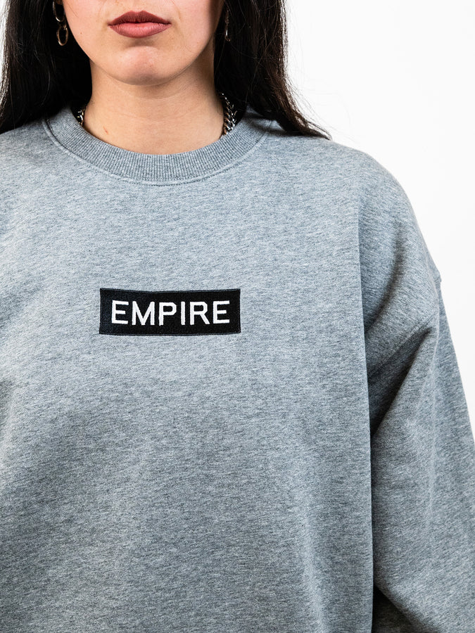 Empire Box Logo Crewneck Sweatshirt Fall 2026 | HEATHER GREY