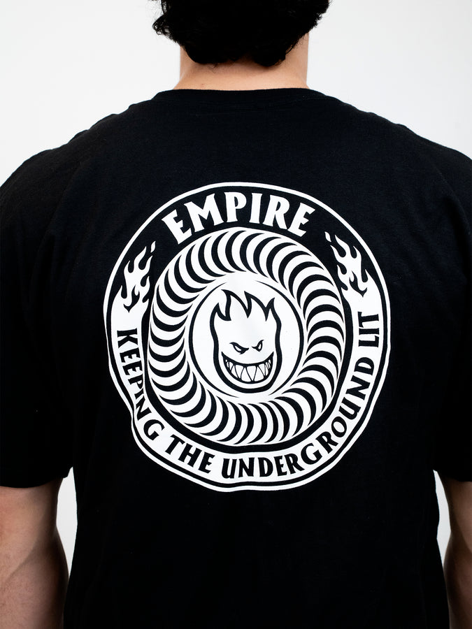 Spitfire KTUL X EMPIRE Customs T-Shirt Fall 2026 | BLACK