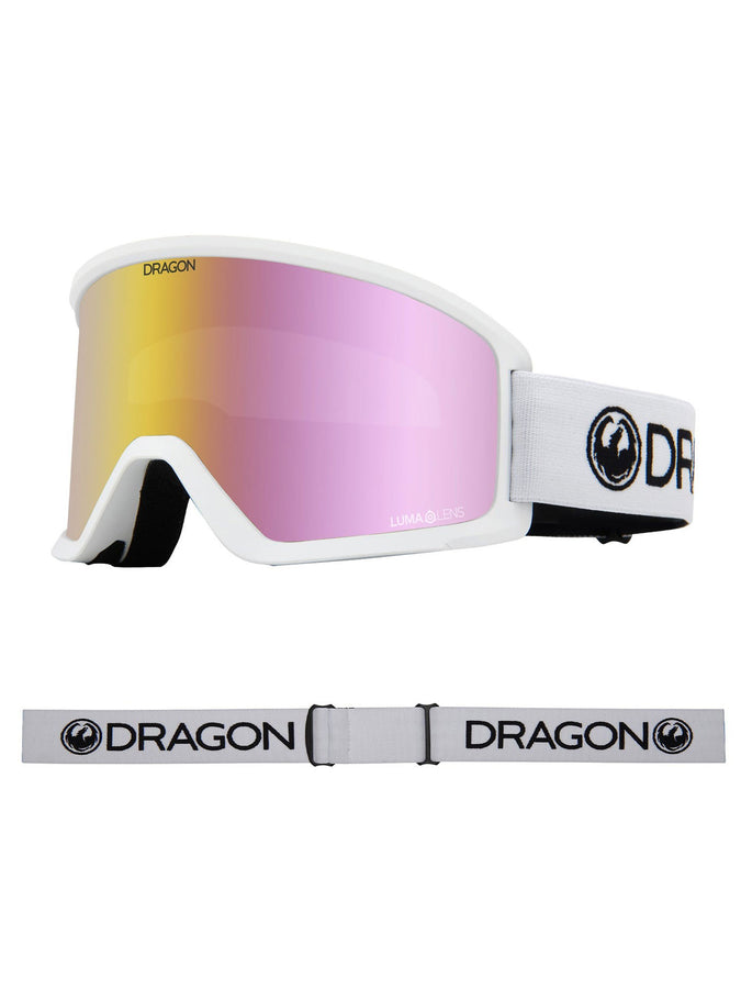 Dragon DX3 OTG White Ion/LL Pink Ion Goggle | WHITE/LL PINK ION
