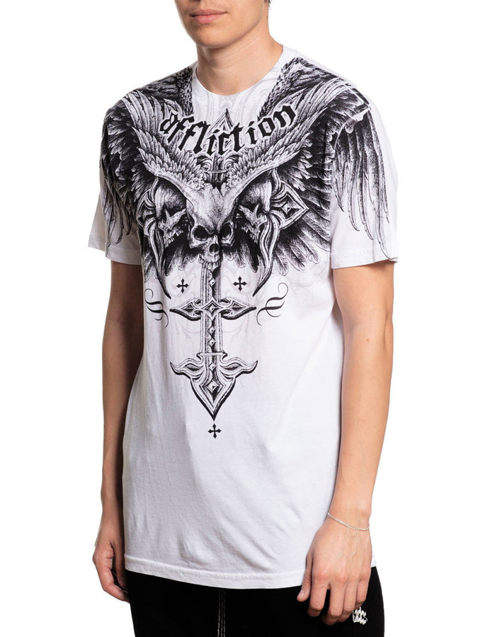 Affliction Death Eyes T-Shirt Fall 2026 | VINTAGE WHITE