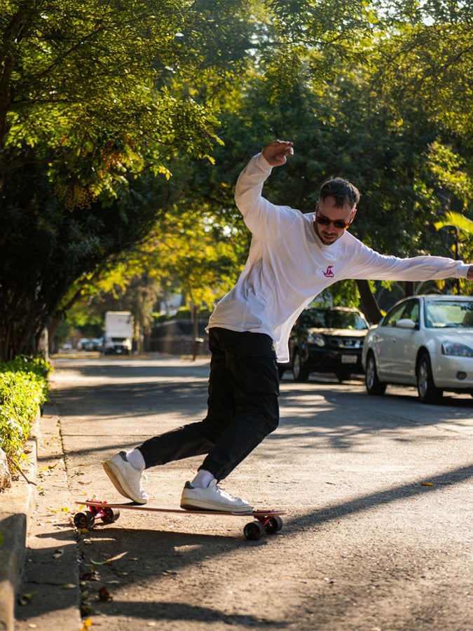 Landyachtz Drop Hammer Fox 10'' X 36.5'' Complete Longboard | RED