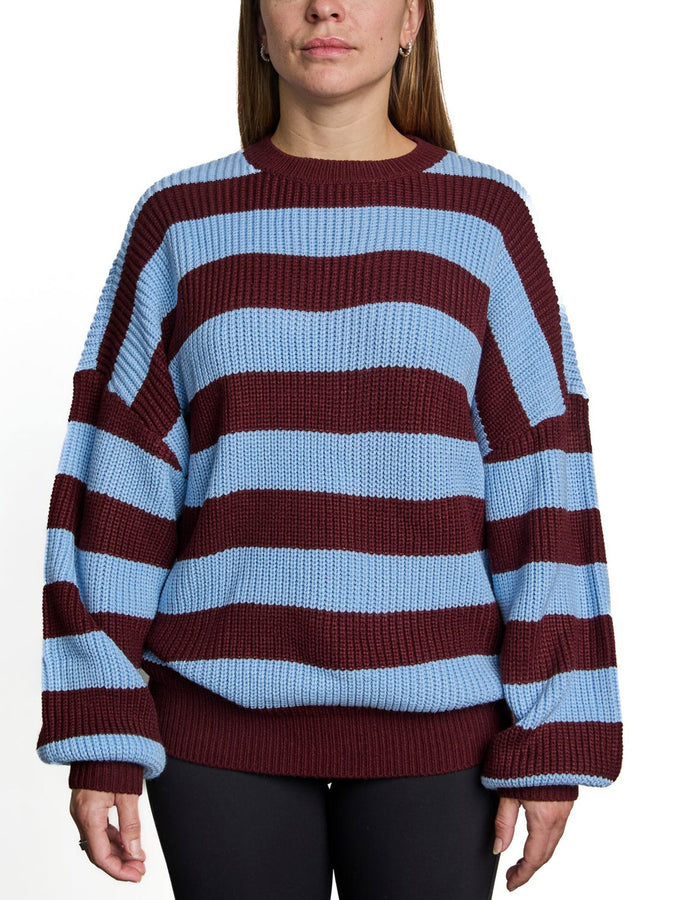 Nana The Brand Melina Sweater Fall 2026 | BLUE/BURGUNDY