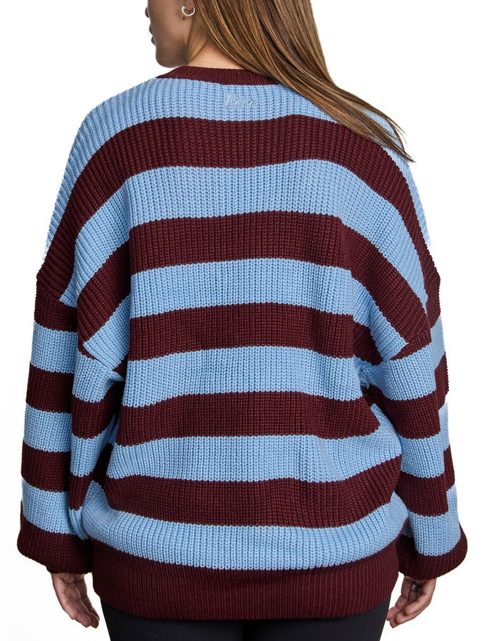 Nana The Brand Melina Sweater Fall 2026 | BLUE/BURGUNDY