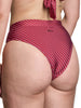 Nana Genevieve Shiny Rib Burgundy Bikini Bottom Summer 2026