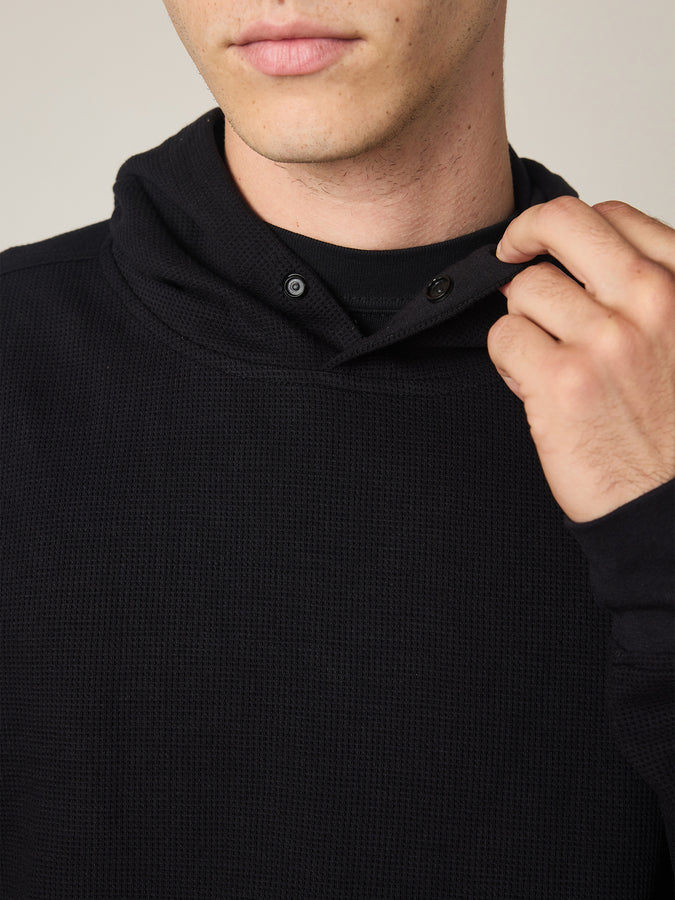 686 Let's Chill Waffle Hoodie Fall 2026 | BLACK (BLK)