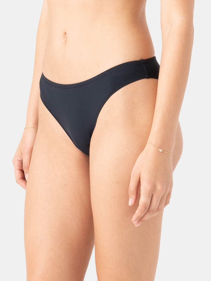 Roxy Solid Beach Classics Moderate Bikini Bottom Spring 2026 | ANTHRACITE (KVJ0)