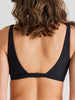 ES Black Recycled Rib Crop V-Neck Bikini Top Summer 2026
