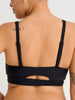 ES Black Recycled Rib Crop Open Back Bikini Top Summer 2026