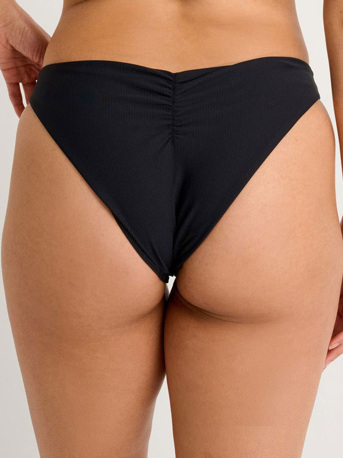 Everyday Sunday Recycled Rib High Bikini Bottom Spring 2026 | BLACK