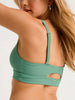 ES Frost Green Recycled Rib Open Back Bikini Top Summer 2026