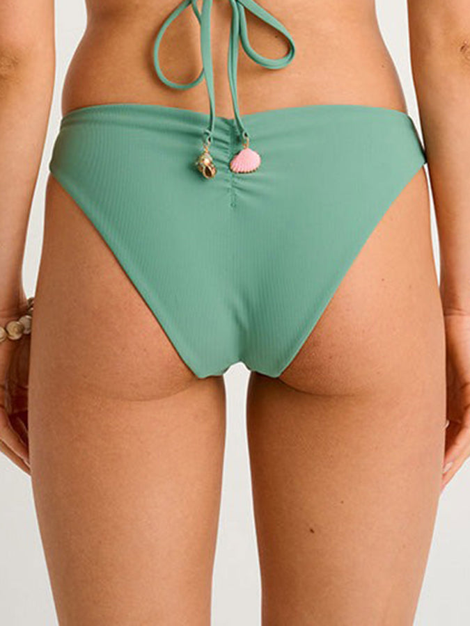 ES Frost Green Recycled Rib Reg Waist Bikini Bottom Summer 26 | FROST GREEN