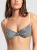 ES Gingham Texture Underwire Bikini Top Summer 2026