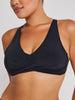 ES Black Basic Crop D-Cup Wrap Bikini Top Spring 2026