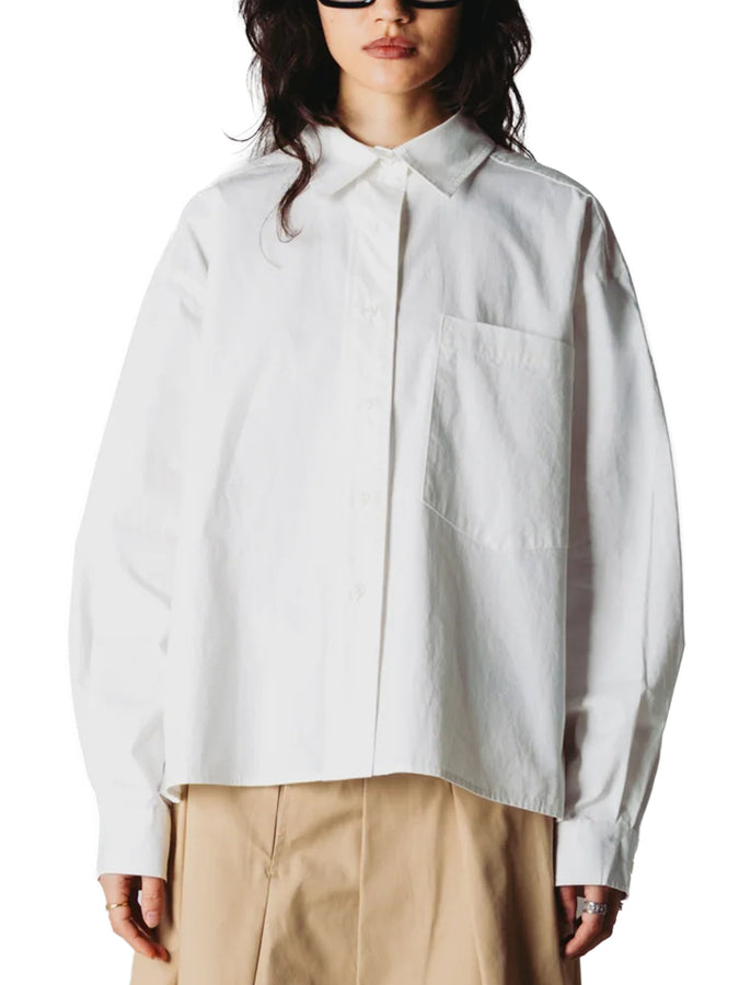 Woodbird Lei Long Sleeve Buttondown Shirt Fall 2026 | WHITE